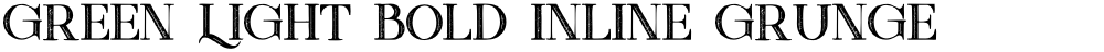 Green Light Bold Inline Grunge