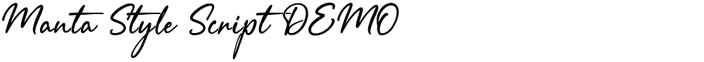 Manta Style Script DEMO
