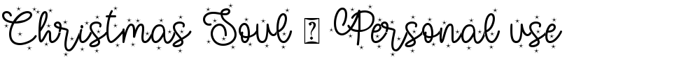 Christmas Soul - Personal use