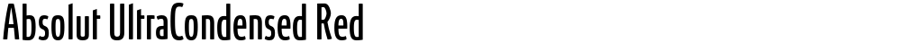 Absolut UltraCondensed Red