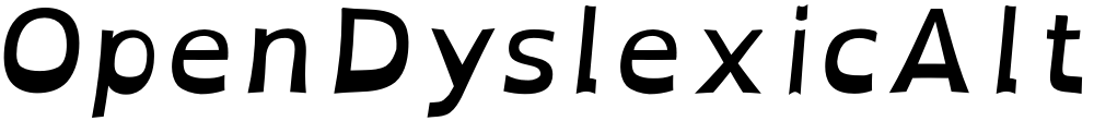 OpenDyslexicAlta