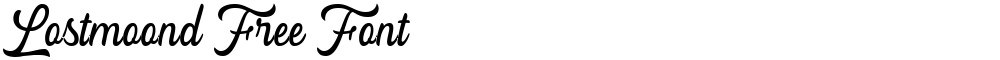 Lostmoond Free Font