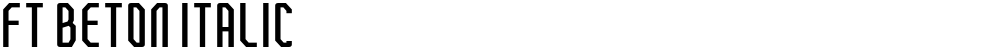 FT Beton Italic