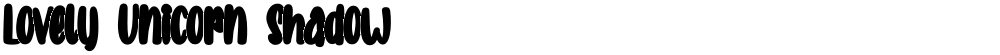 Lovely Unicorn Shadow