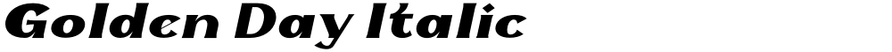 Golden Day Italic