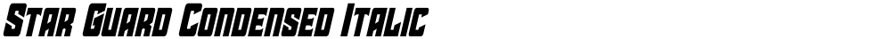 Star Guard Condensed Italic
