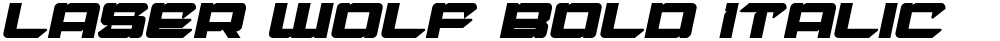 Laser Wolf Bold Italic