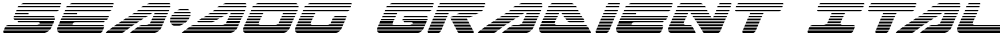 Sea-Dog Gradient Italic