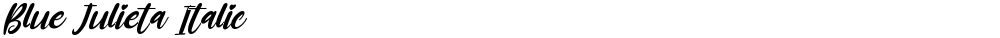 Blue Julieta Italic