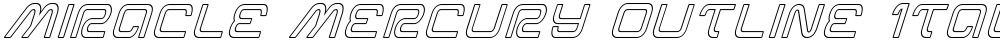 Miracle Mercury Outline Italic