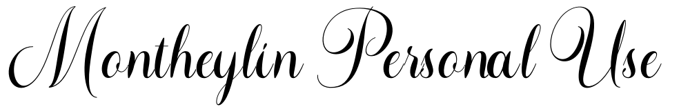 Montheylin Personal Use