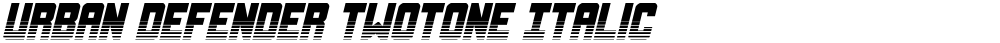 Urban Defender TwoTone Italic