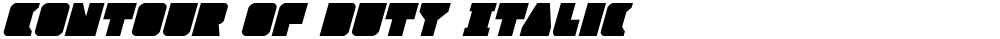 Contour of Duty Italic
