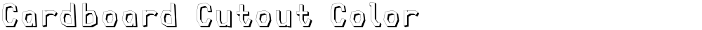 Cardboard Cutout Color