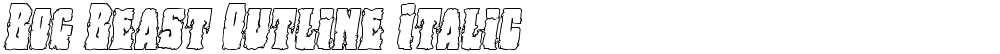 Bog Beast Outline Italic