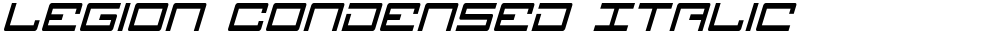 Legion Condensed Italic