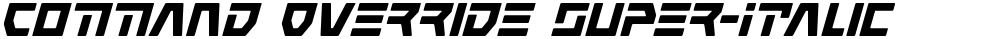 Command Override Super-Italic