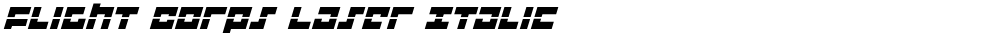 Flight Corps Laser Italic