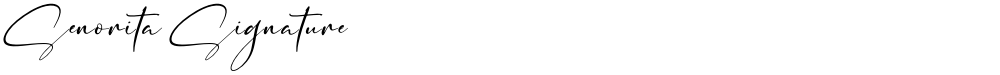 Senorita Signature