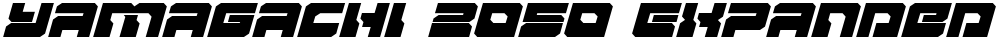 Yamagachi 2050 Expanded Italic