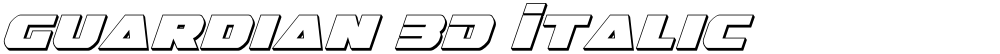 Guardian 3D Italic