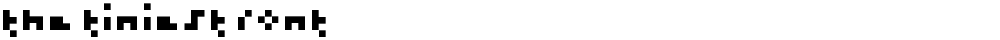 the tiniest font