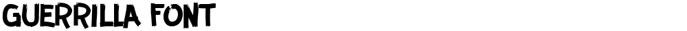 GUERRILLA FONT