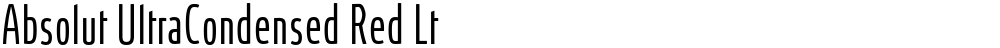 Absolut UltraCondensed Red Lt