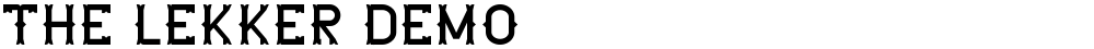 The Lekker DEMO