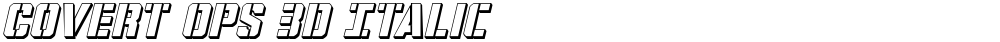 Covert Ops 3D Italic