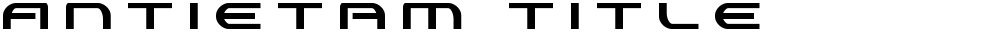Antietam Title