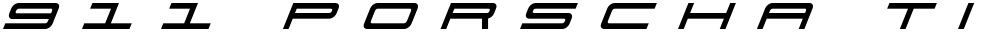 911 Porscha Title Italic