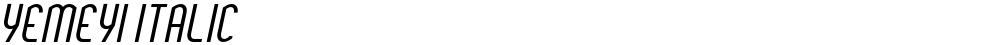 Yemeyi Italic