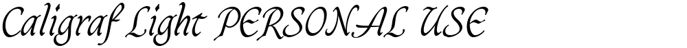 Caligraf Light PERSONAL USE