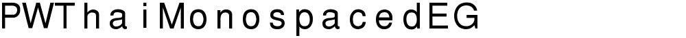 PWThaiMonospacedEG