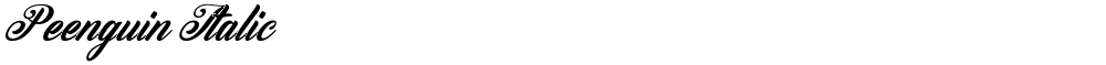 Peenguin Italic
