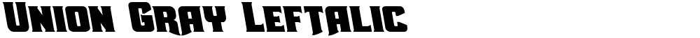 Union Gray Leftalic