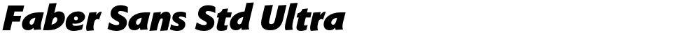 Faber Sans Std Ultra