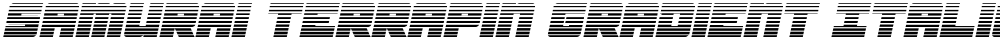 Samurai Terrapin Gradient Italic