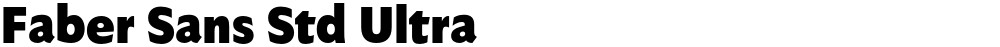 Faber Sans Std Ultra