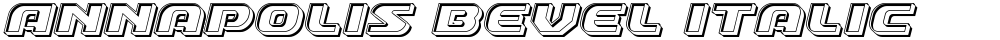 Annapolis Bevel Italic