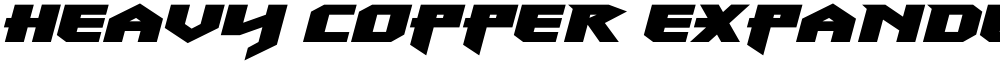 Heavy Copper Expanded Italic