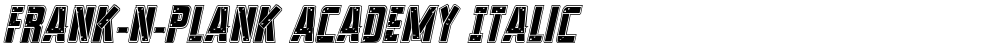 Frank-n-Plank Academy Italic