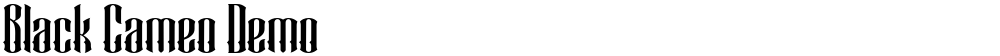 Black Cameo Demo