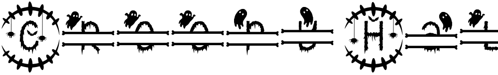 Creepy Halloween Monogram