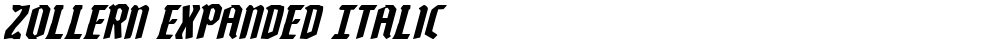 Zollern Expanded Italic
