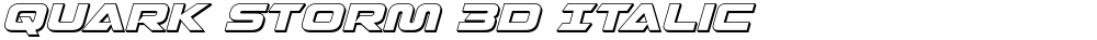 Quark Storm 3D Italic