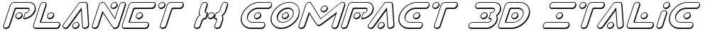 Planet X Compact 3D Italic