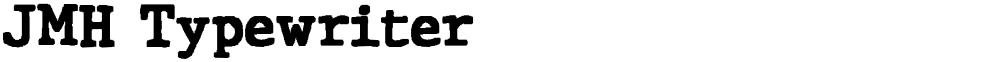 JMH Typewriter