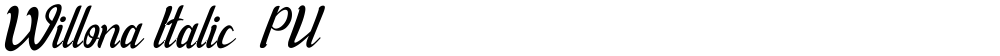 Willona Italic - PU